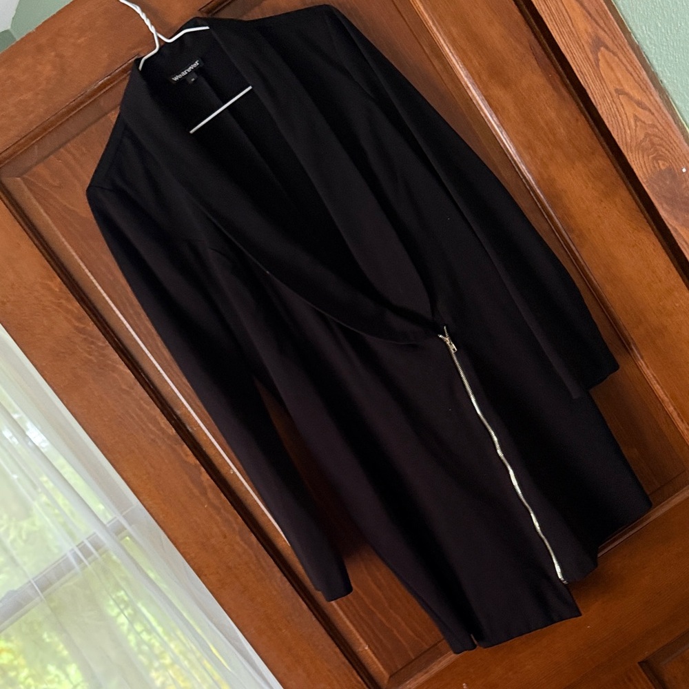 Black Women's Jacket with Zipper
